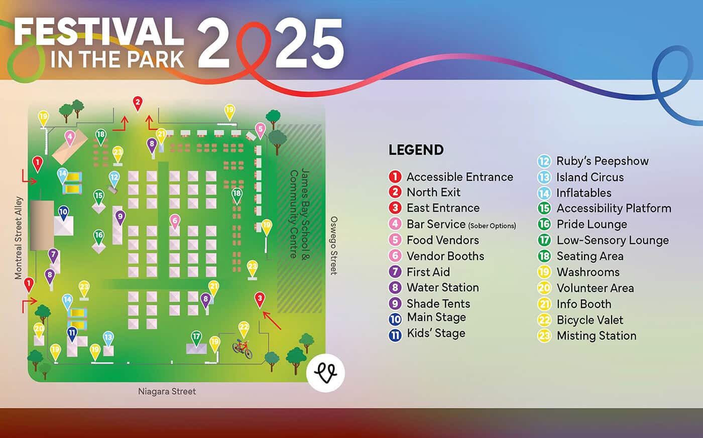 2025 Pride Festival Map
