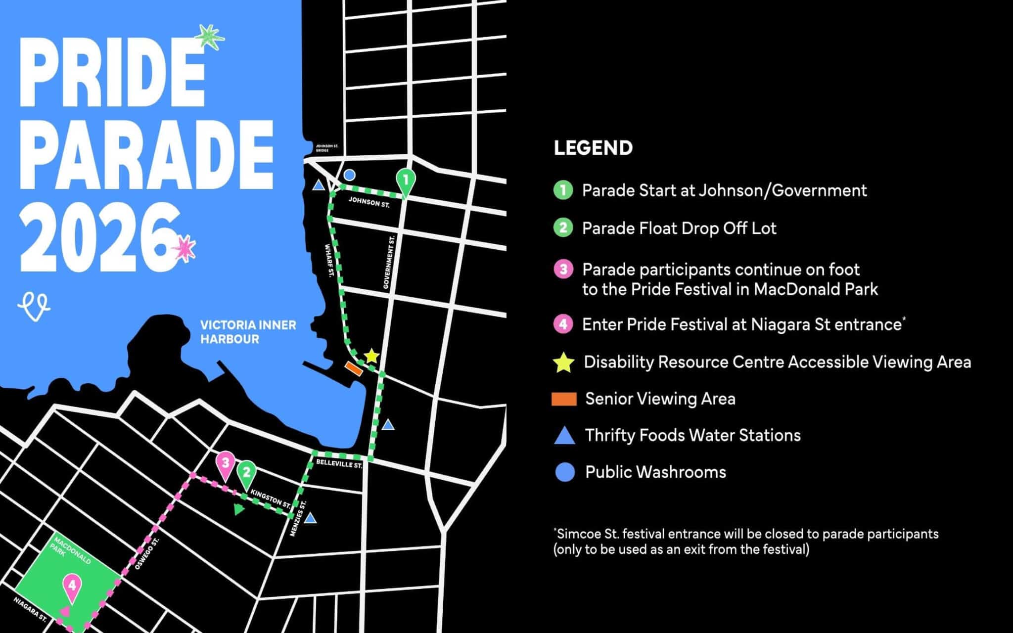 2026 Pride Parade Map